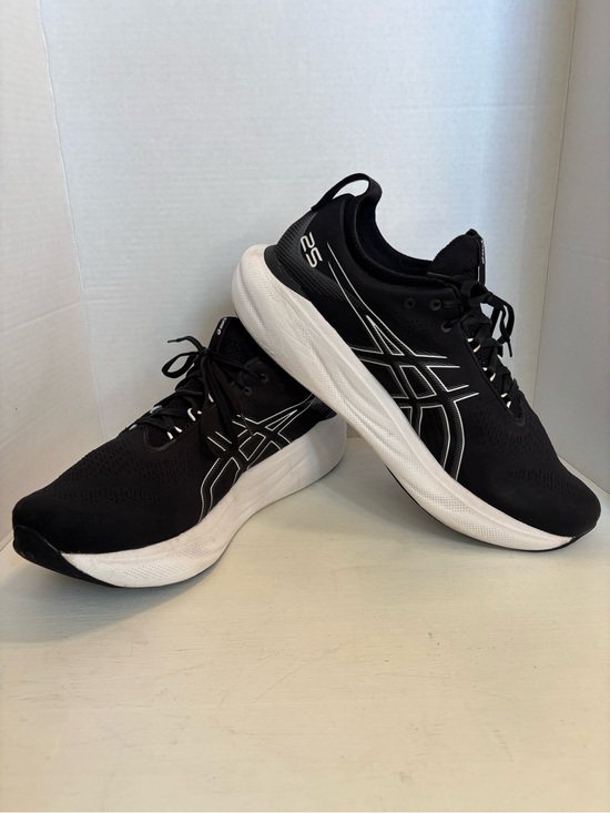 Asics Other - ASICS GEL-Nimbus 25 black and white athletic shoes men’s size US 15